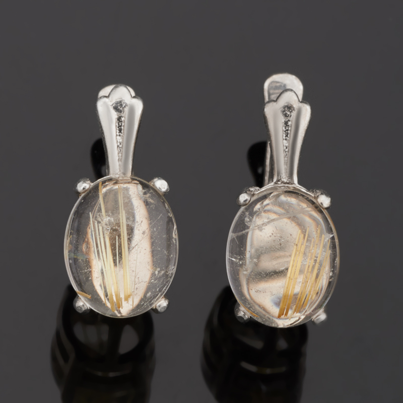 

Серьги рутиловый кварц (серебро 925 пр.)