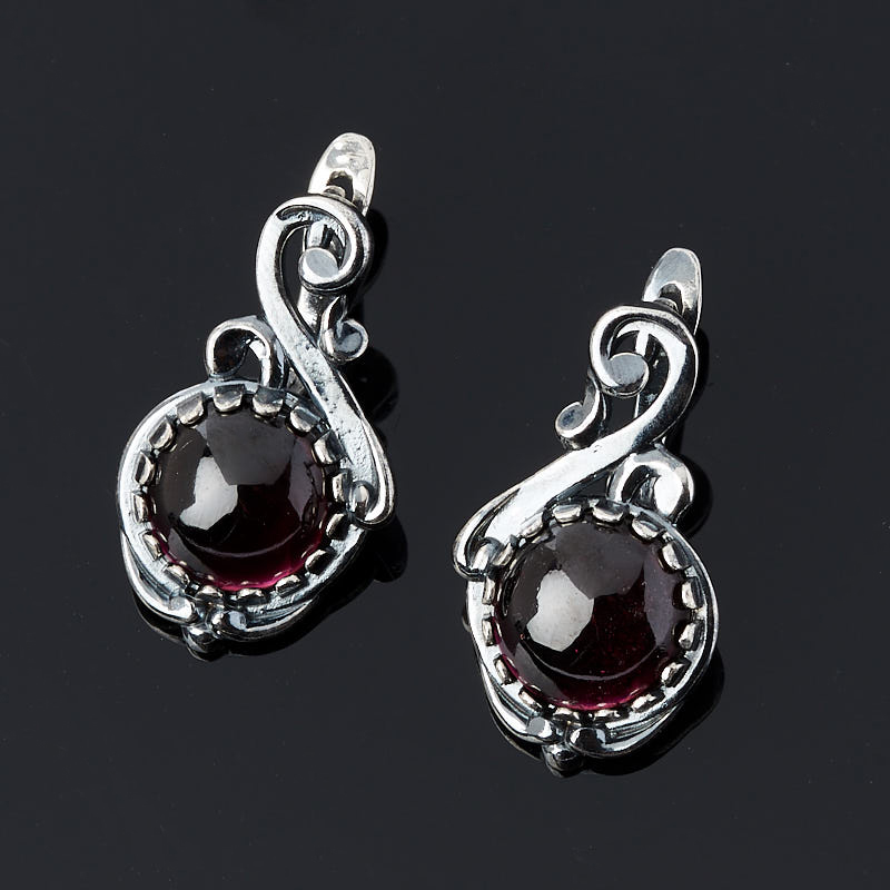 

Серьги гранат альмандин (серебро 925 пр.)