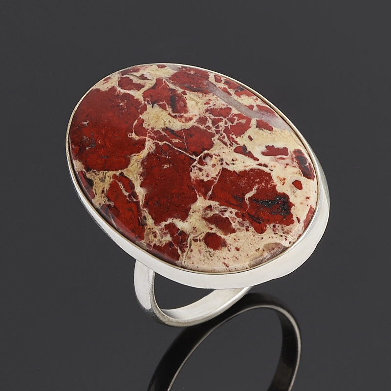 

Кольцо яшма уральская (нейзильбер) размер 18