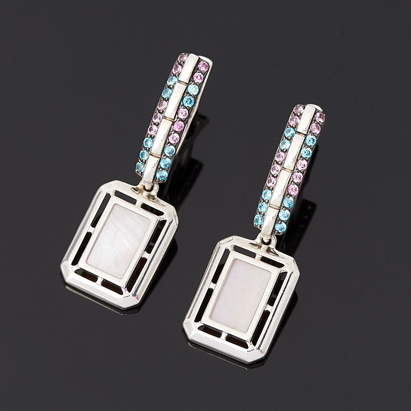 

Серьги перламутр розовый (серебро 925 пр.)