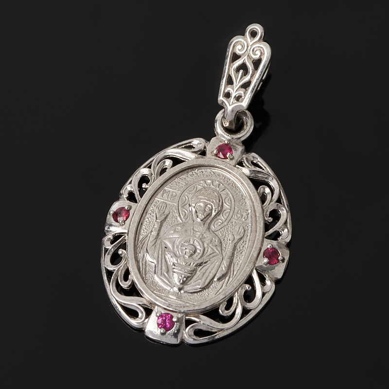 

Кулон рубин овал Неупиваемая чаша огранка (серебро 925 пр.)