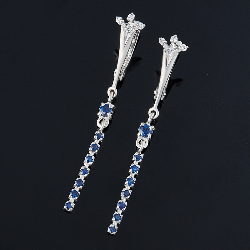 

Серьги сапфир огранка (серебро 925 пр.)