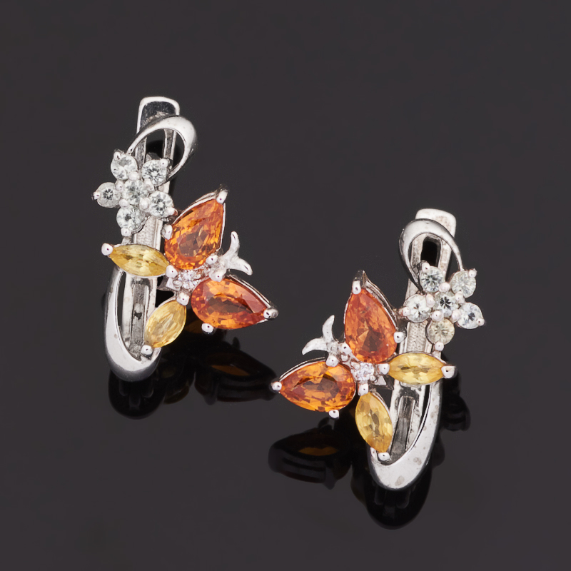 

Серьги сапфир огранка (серебро 925 пр.)