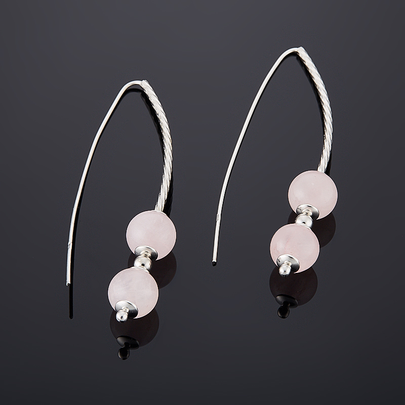 

Серьги розовый кварц (серебро 925 пр.)