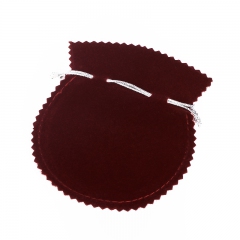 Подарочная упаковка универсальная (мешочек плоский) (бордовый) 120х100 мм