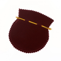 Подарочная упаковка универсальная (мешочек плоский) (бордовый) 120х100 мм