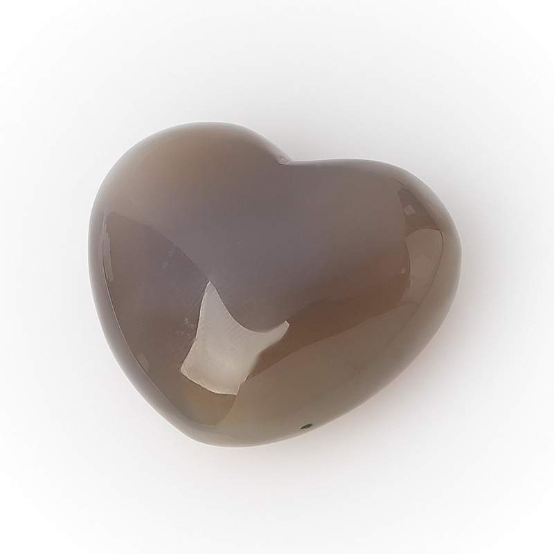 

Сердечко агат серый 3 см