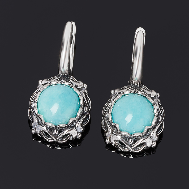 

Серьги амазонит (серебро 925 пр. оксидир.)