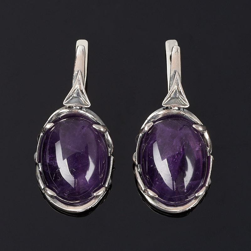 

Серьги аметист (серебро 925 пр. оксидир.)