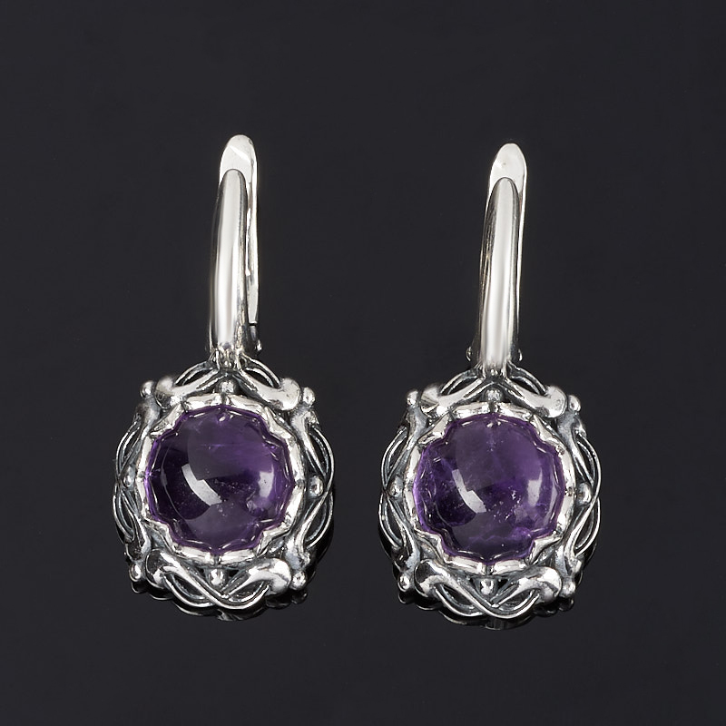 

Серьги аметист (серебро 925 пр. оксидир.)