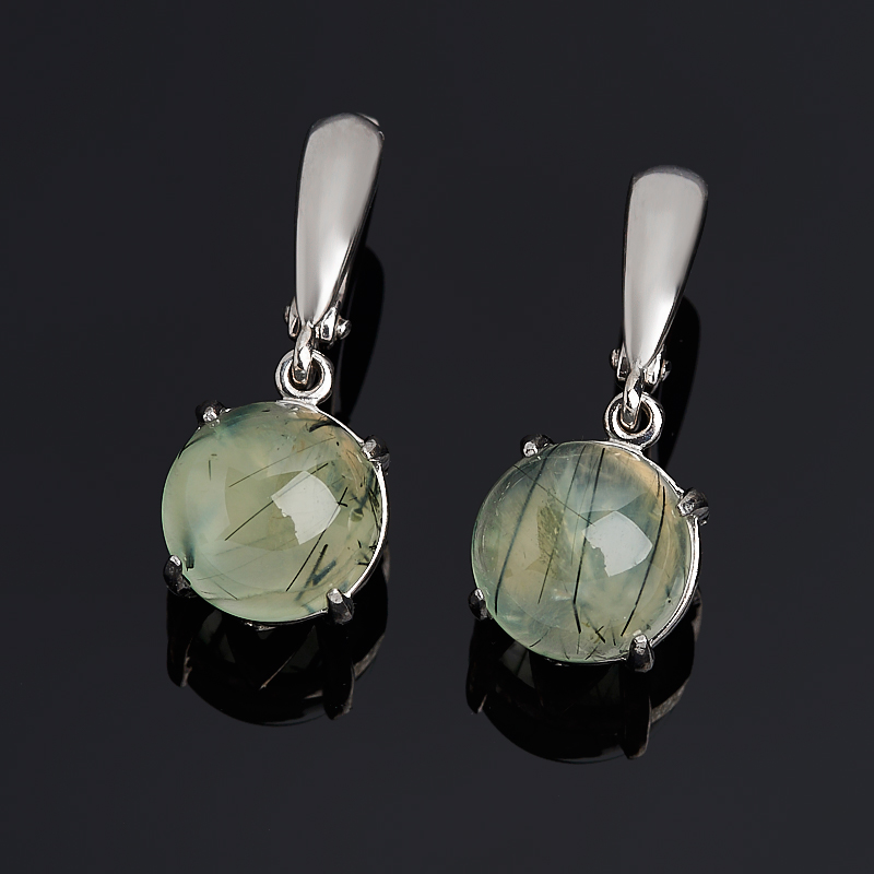 

Серьги пренит (серебро 925 пр.)