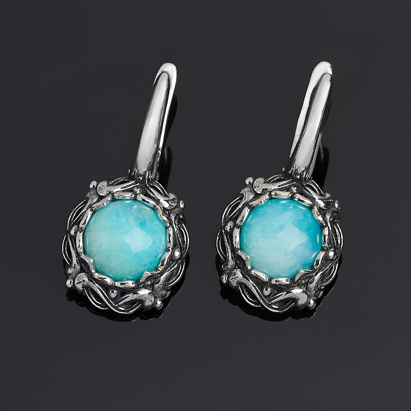 

Серьги амазонит (серебро 925 пр. оксидир.)
