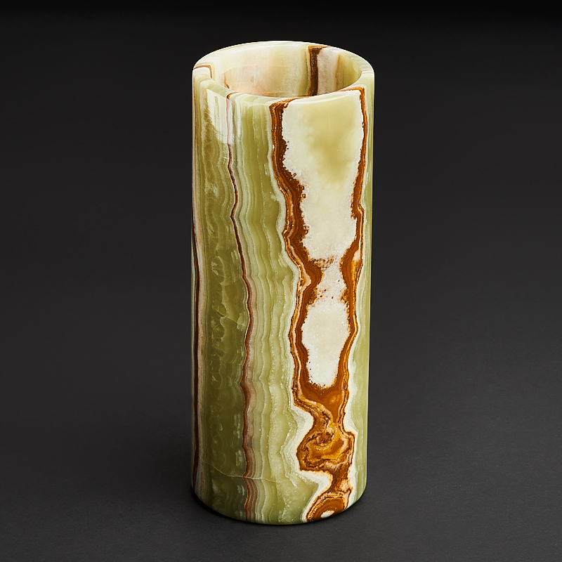 Изделия из оникса. Мраморный Оникс ваза. Карандашница (Оникс) 14см. Оникс-лит 40729. Чашка из камня Оникс.