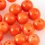 Бусина коралл оранжевый Индонезия шарик 5 мм (1 шт)