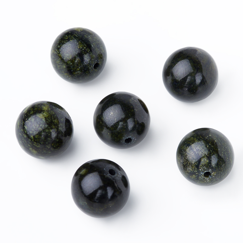 

Бусина змеевик шарик 12 мм (1 шт)