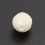 Бусина перламутр белый Индонезия шарик 6 мм огранка (1 шт)