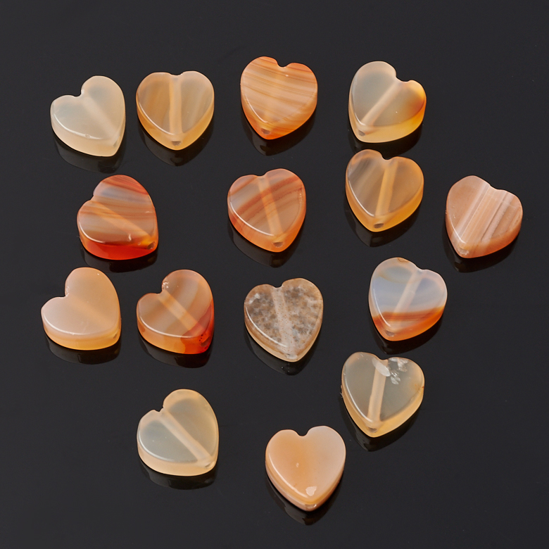 

Бусина сердолик сердечко 10*10 мм (1 шт)