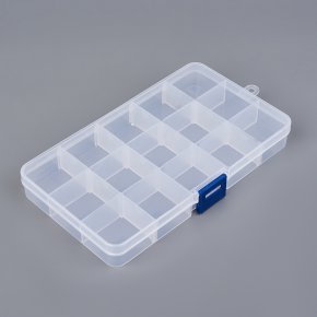 Коробка для коллекции камней пластик (15 ячеек)