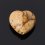 Бусина яшма рисунчатая (песочная) Намибия сердечко 10*10 мм (1 шт)