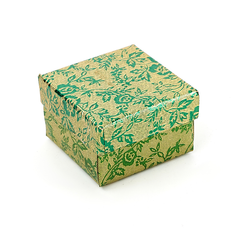 Подарочная упаковка под кольцо/серьги (коробка) (микс) 50х50х30 мм