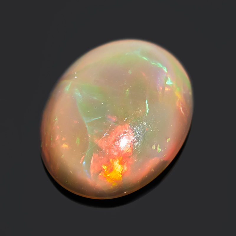 

Кабошон опал благородный огненный 9*7*3,5 мм