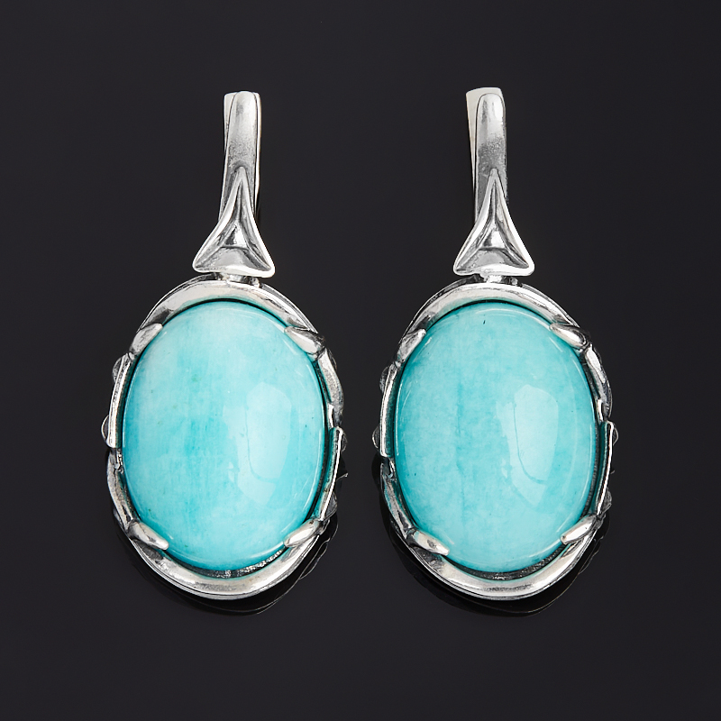

Серьги амазонит (серебро 925 пр. оксидир.)