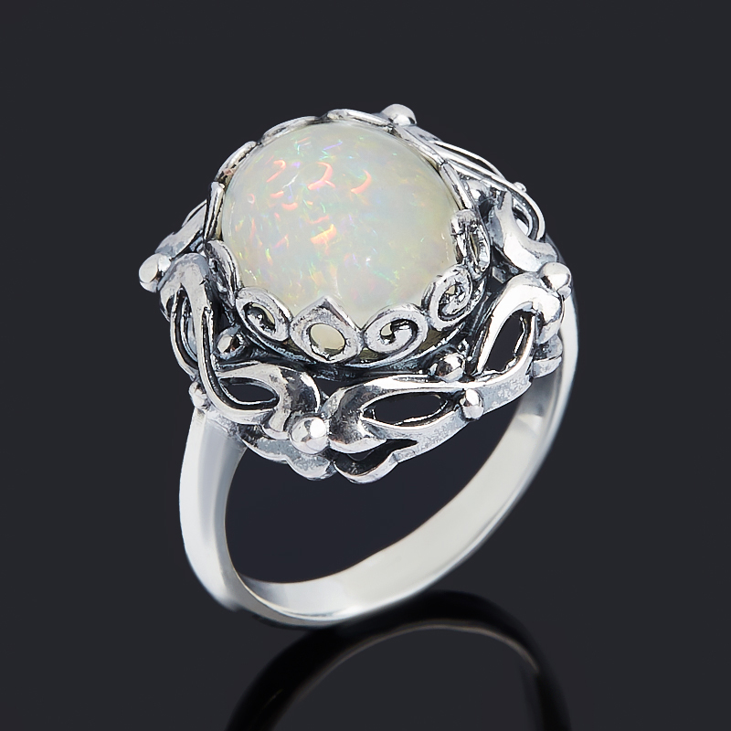 

Кольцо опал благородный белый (серебро 925 пр. оксидир.) размер 17,5