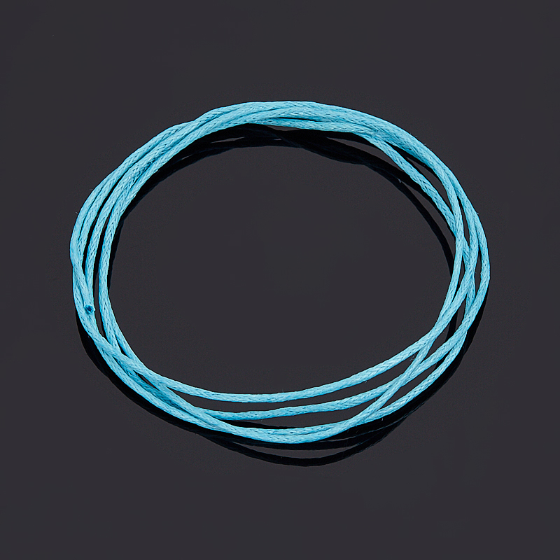 Шнурок (текстиль) (голубой) 70 см
