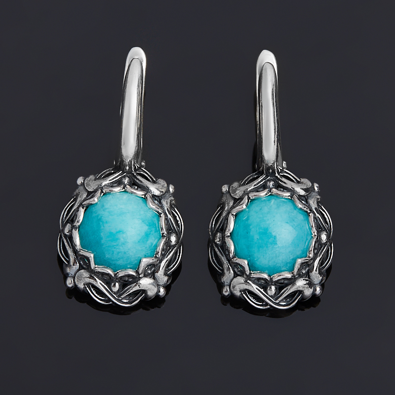 

Серьги амазонит (серебро 925 пр. оксидир.)