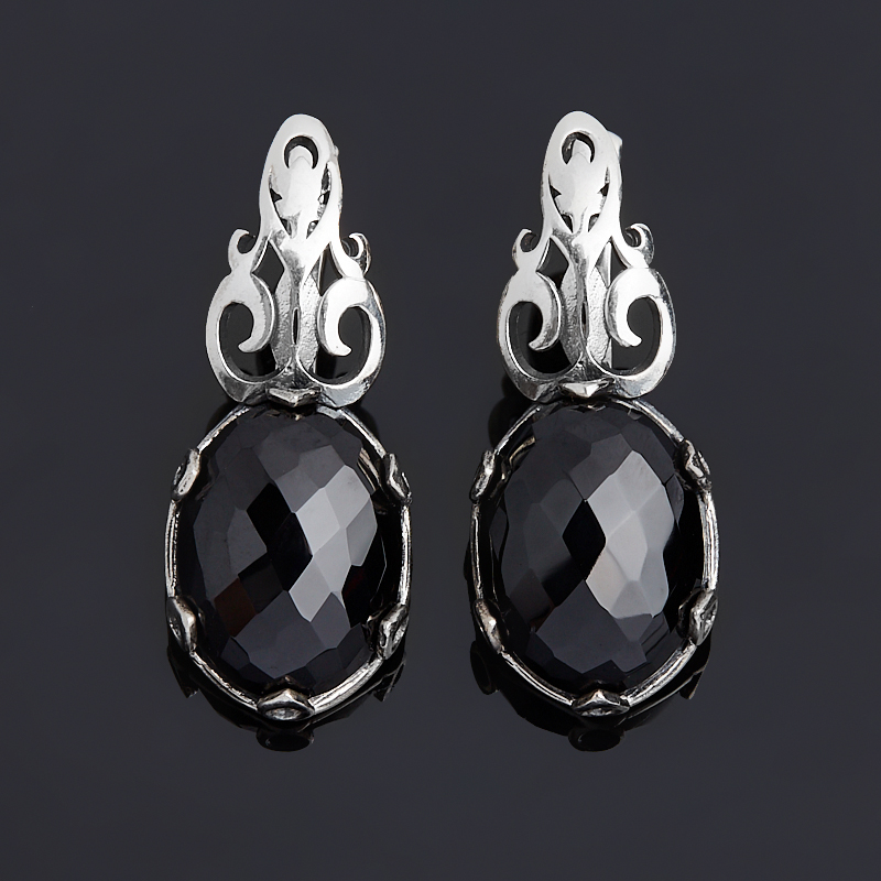 

Серьги шпинель (серебро 925 пр. оксидир.) огранка