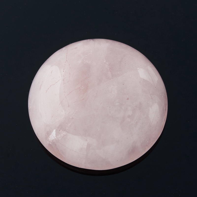 Кабошон розовый кварц Намибия 18 мм (1 шт)