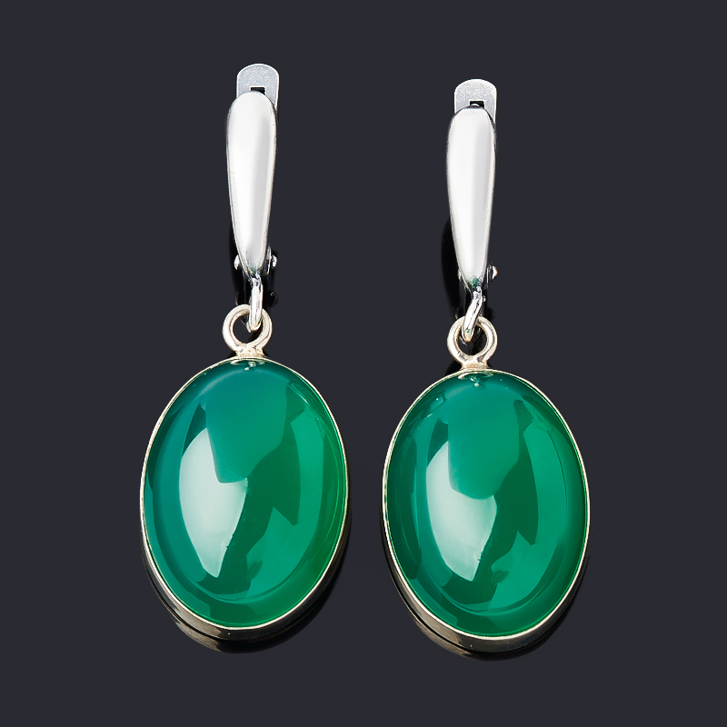 

Серьги агат (нейзильбер)