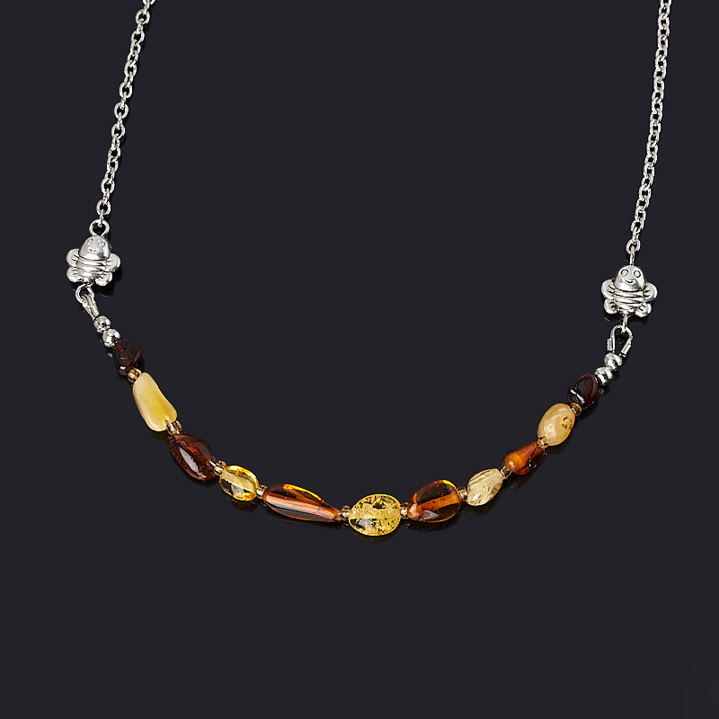 

Бусы янтарь (биж. сплав) (колье) 46 см (+7 см)