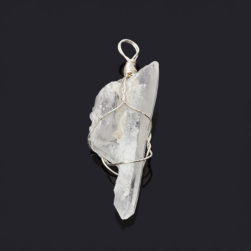 Кулон горный хрусталь Бразилия (биж. сплав) кристалл 6-6,5 см