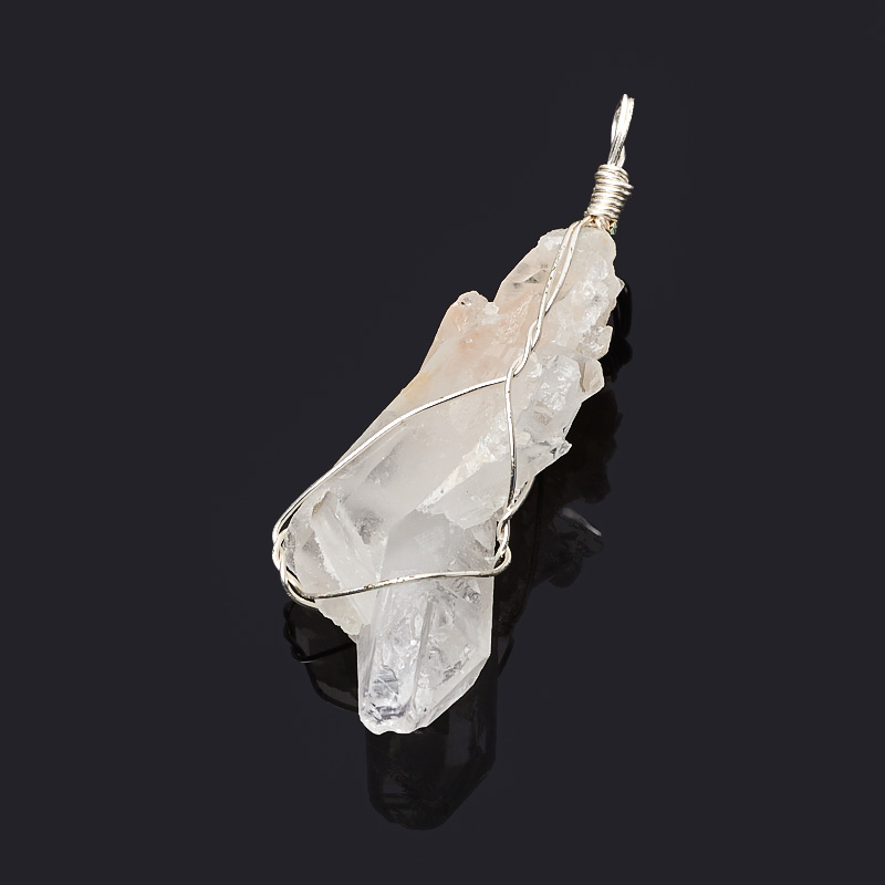 Кулон горный хрусталь Бразилия (биж. сплав) кристалл 6-6,5 см