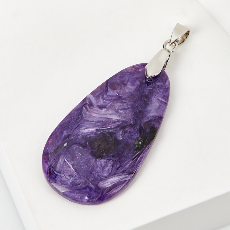 

Кулон чароит (биж. сплав) капля 5,5 см