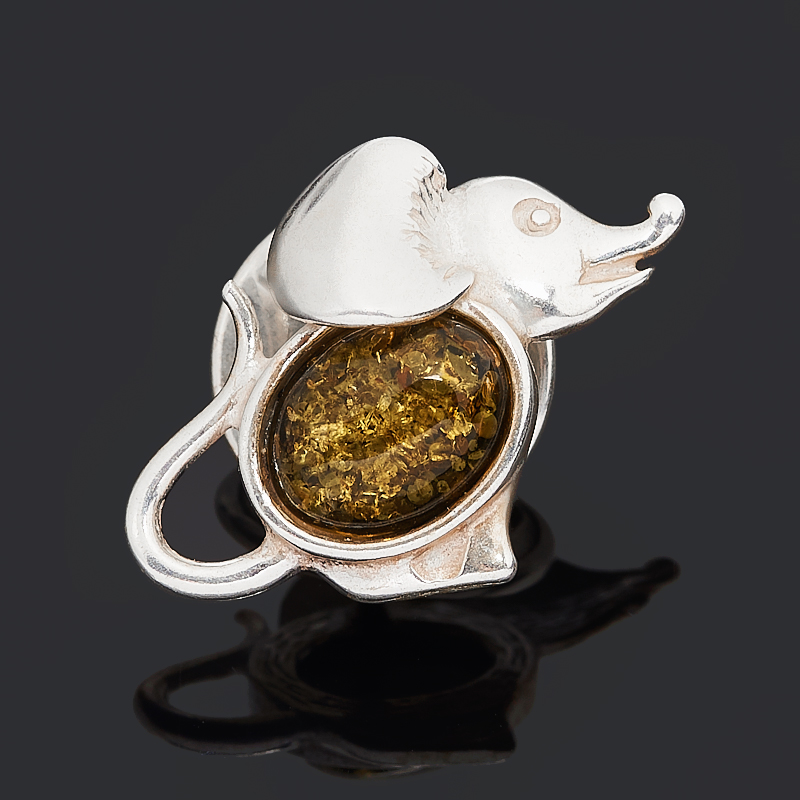 

Брошь янтарь (латунь посеребр.)