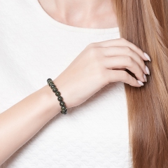 Браслет змеевик Россия 8 мм 16 см