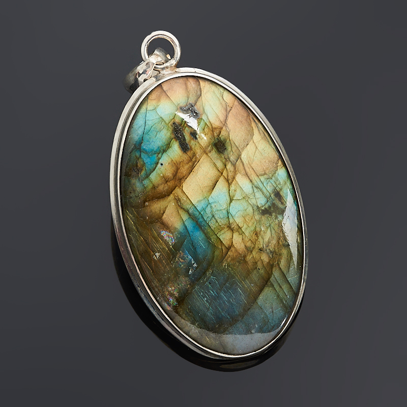 

Кулон лабрадор (серебро 925 пр.) овал