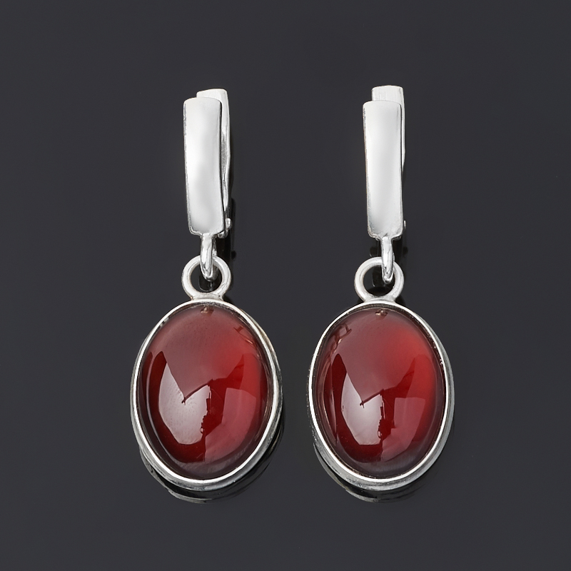 

Серьги гранат альмандин (серебро 925 пр.)