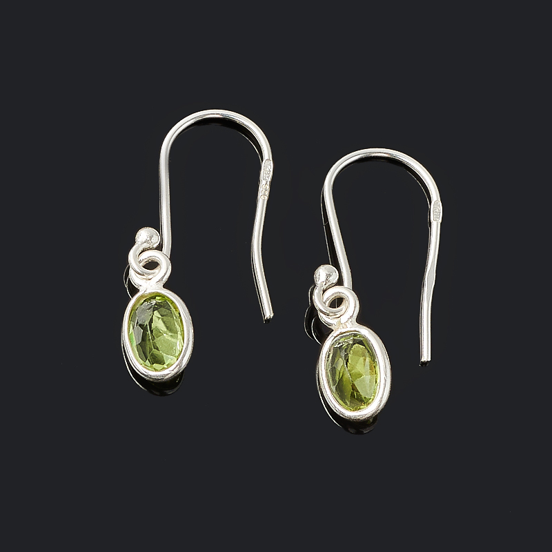 

Серьги хризолит (серебро 925 пр.) огранка