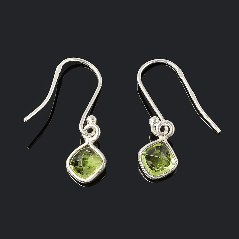 

Серьги хризолит (серебро 925 пр.) огранка
