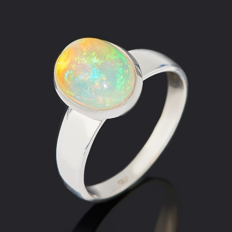 

Кольцо опал благородный белый (серебро 925 пр.) размер 19