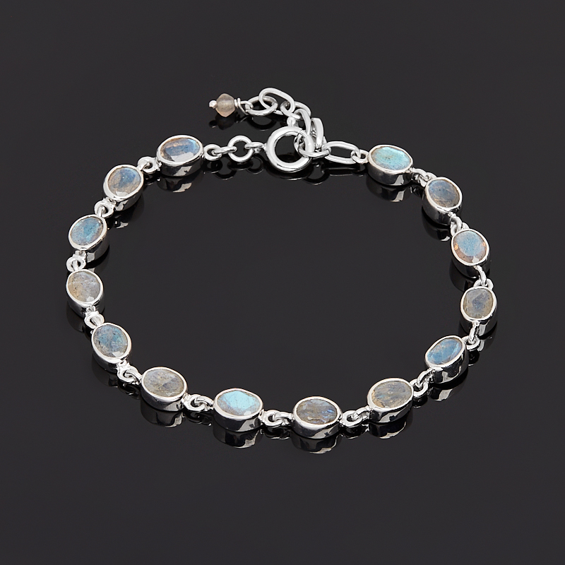 

Браслет лабрадор (серебро 925 пр.) огранка 18 см (+3 см)