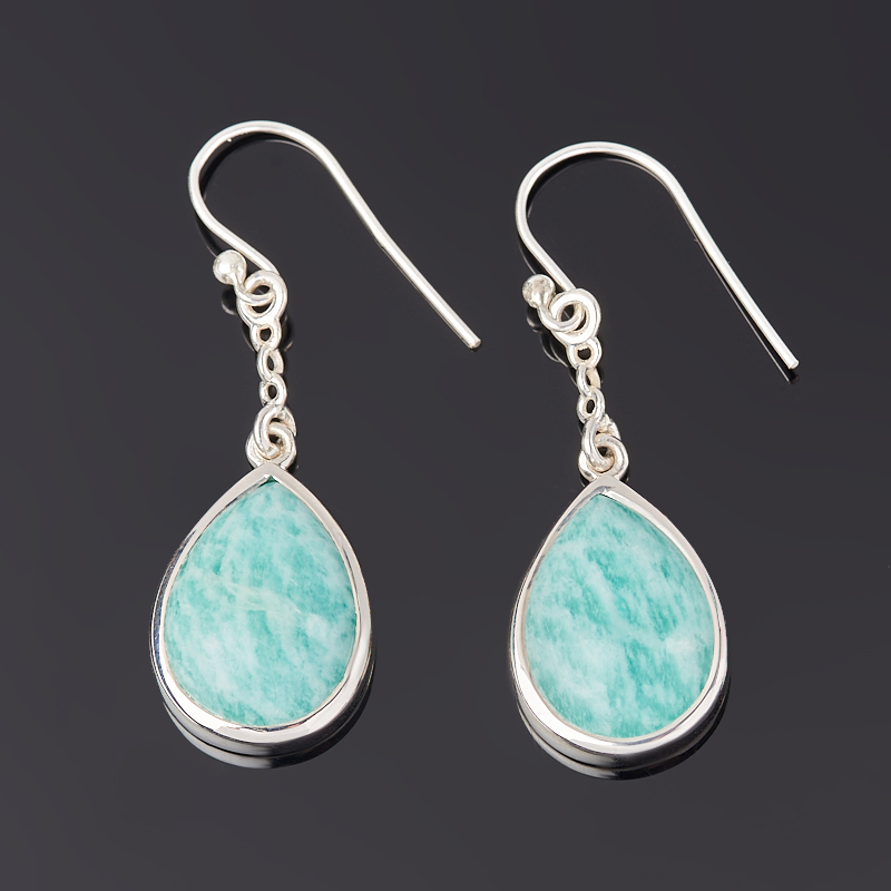 

Серьги амазонит (серебро 925 пр.)