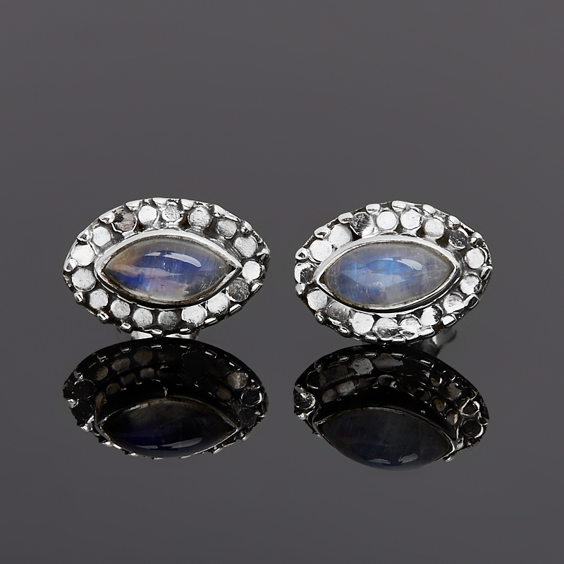 

Серьги лунный камень (адуляр) (серебро 925 пр.) пуссеты