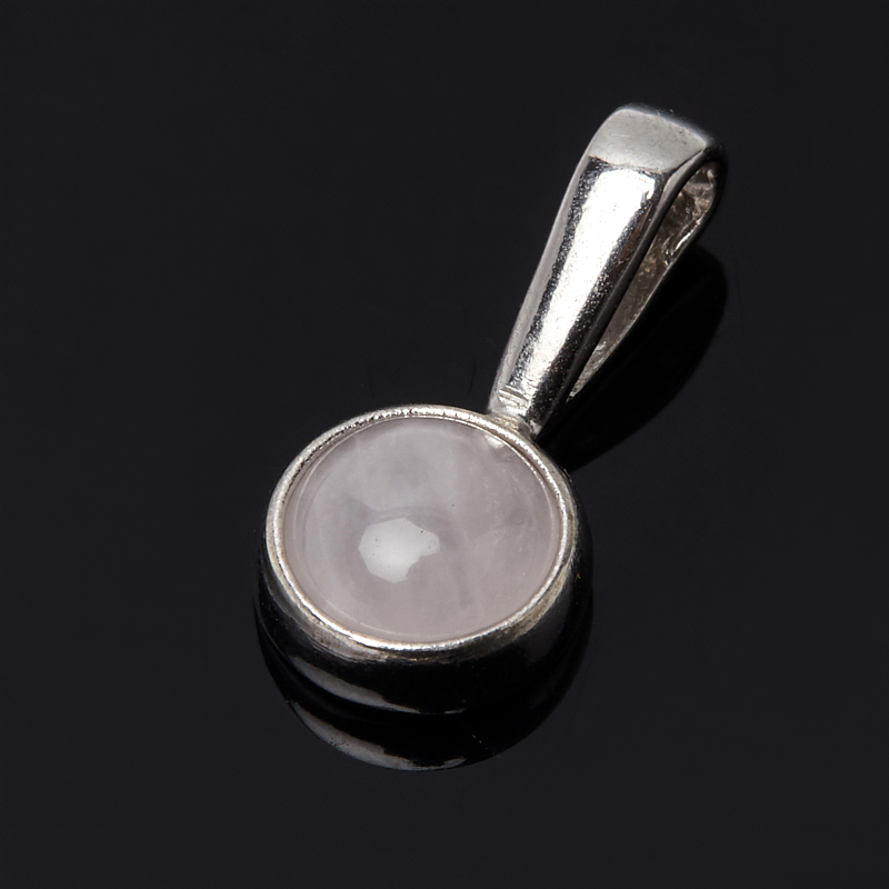 

Кулон розовый кварц (серебро 925 пр. родир. бел.)