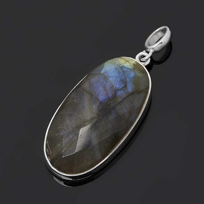 

Кулон лабрадор (серебро 925 пр.) овал огранка