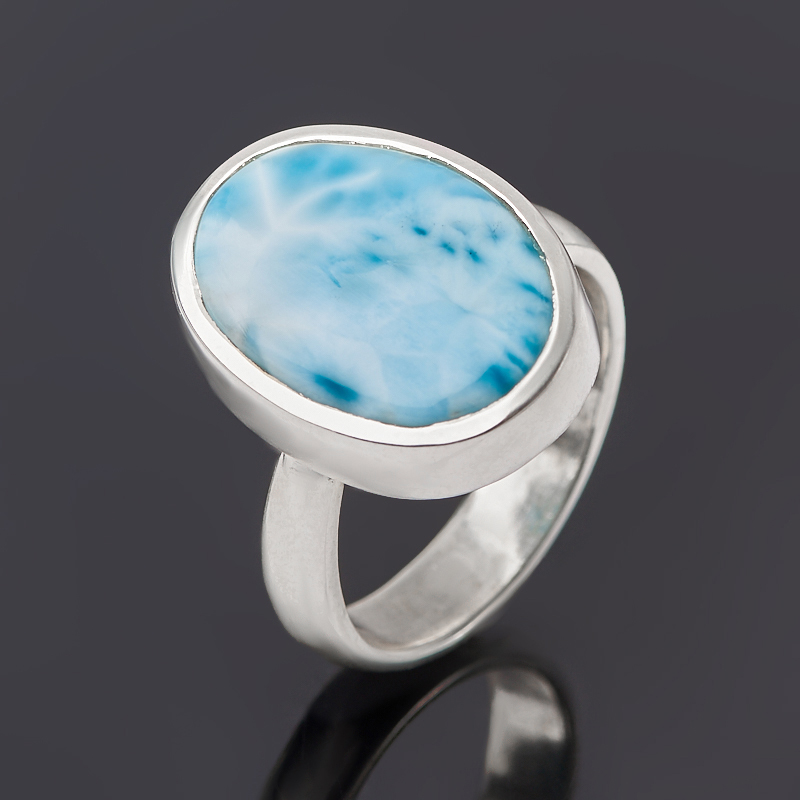 

Кольцо ларимар нская Республика (серебро 925 пр.) (регулируемый) размер 17,5