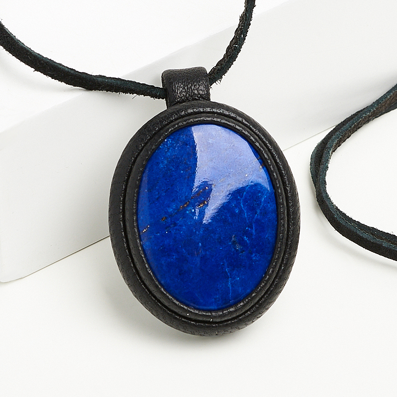 

Кулон лазурит (кожа натуральная) овал